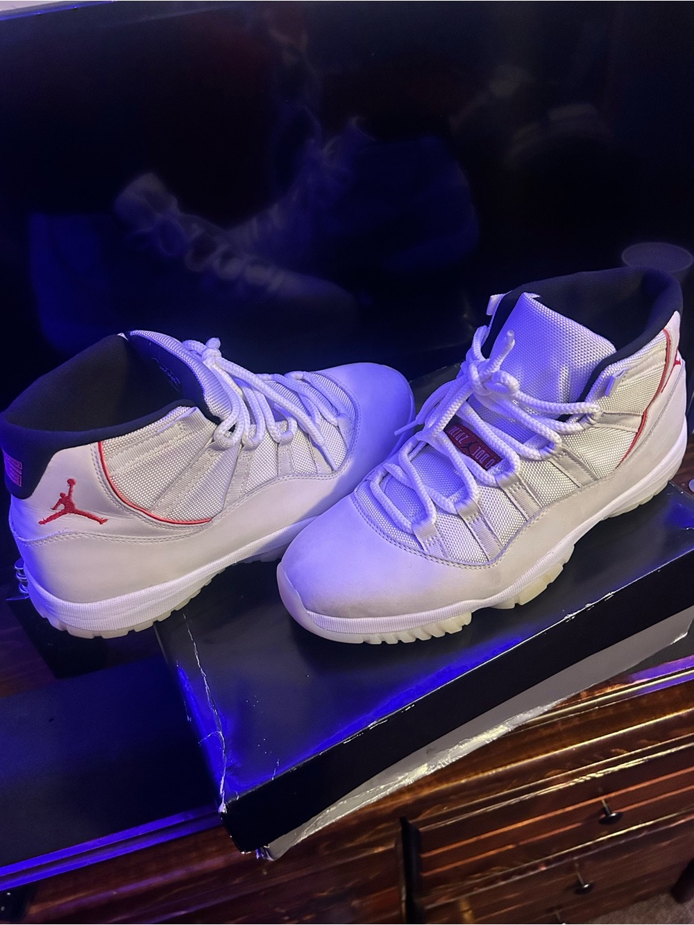 Jordan White and Red Men’s Sneakers